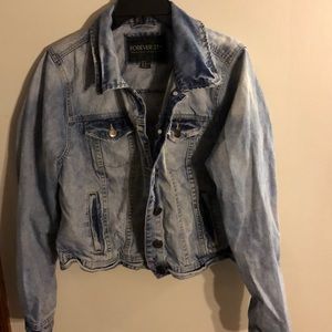 forever21 plus denim jacket
